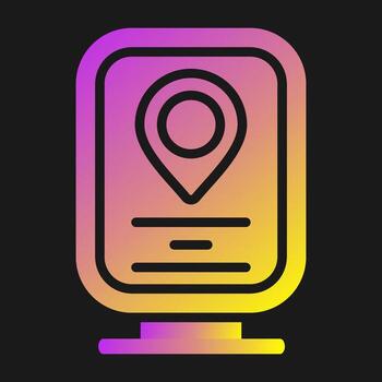 interactivo monitor vector icono