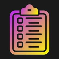 Clipboard Checklist Vector Icon