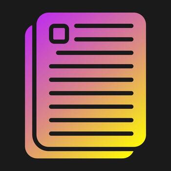 icono de vector de documento