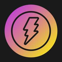 Lightning bolt Vector Icon