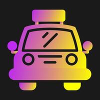 icono de vector de taxi