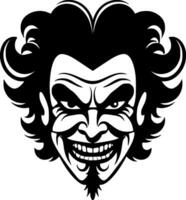 Clown, Minimalist and Simple Silhouette - Vector illustration