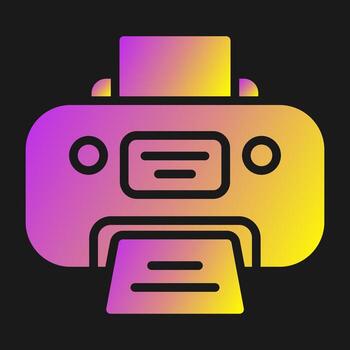 icono de vector de impresora