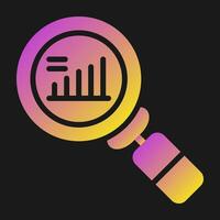 icono de vector de investigación de mercado