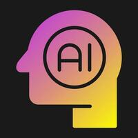 Artificial Intelligence Vector Icon