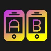 A B Testing Vector Icon