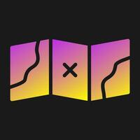 icono de vector de mapa