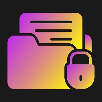 Data Encryption Vector Icon