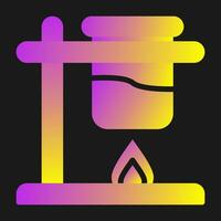 Bunsen Burner Vector Icon