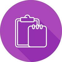 Task list with writing pad Vector Icon