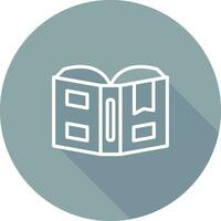 Open book with bookmark Vector Icon