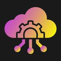 nube gobernancia vector icono