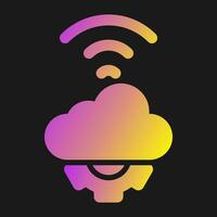 Cloud Automation Vector Icon