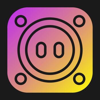 icono de vector de enchufe