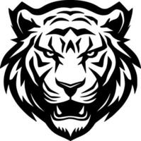 tigre, negro y blanco vector ilustración