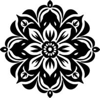 Mandala, Minimalist and Simple Silhouette - Vector illustration