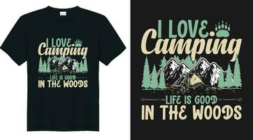 summer camping t shirt design vector