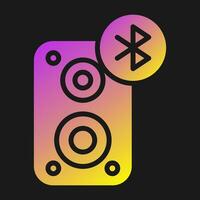 Portable Bluetooth Speaker Vector Icon