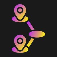 Journey Mapping Vector Icon