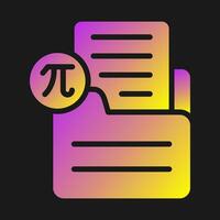 Document Insert Formula Vector Icon