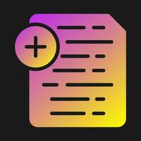 Document Insert Icon Vector Icon