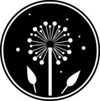 Dandelion - Minimalist and Flat Logo - Vector illustration