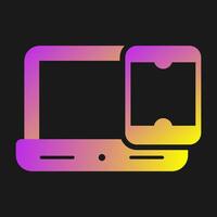 Smartphone with laptop Vector Icon