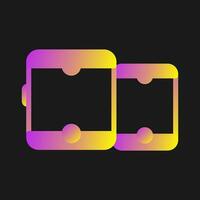 Tablet with smartphone Vector Icon