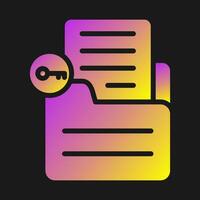 Document Unlock Vector Icon