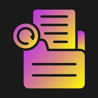 Document Redo Vector Icon