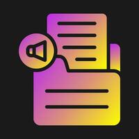Document Insert Audio Vector Icon