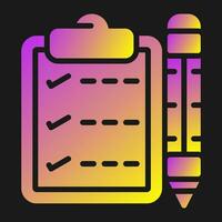 Writing pad Vector Icon