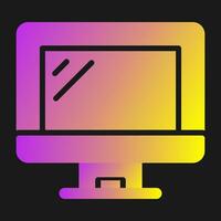 Computer Monitor Vector Icon