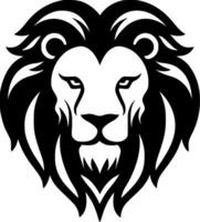 Lion, Black and White Vector illustration