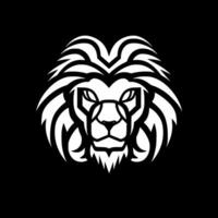 Lion, Black and White Vector illustration