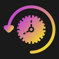 Time Past Vector Icon