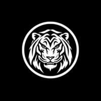 tigre, negro y blanco vector ilustración