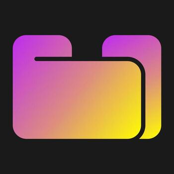 icono de vector de carpeta