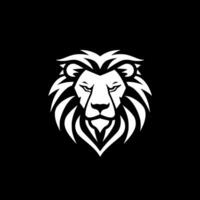 Lion, Black and White Vector illustration