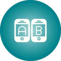 A B Testing Vector Icon