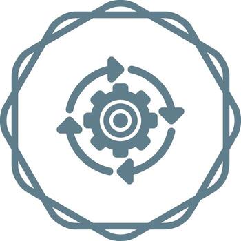 continuo integración vector icono