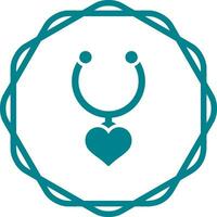 Heart Shaped Locket Vector Icon