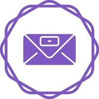 Envelope with stamp Vector Icon