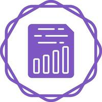 Document Insert Chart Vector Icon