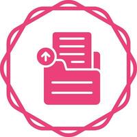 Document Upload Vector Icon