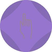 Raised Finger Vector Icon