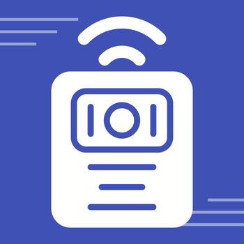 inalámbrico intercomunicador vector icono