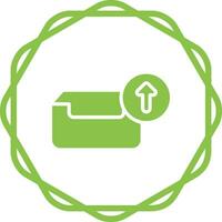 Outbox with arrow Vector Icon