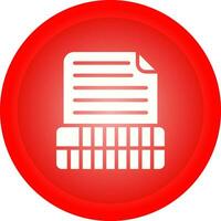 Document Insert Table Vector Icon