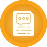 Document Insert Comment Vector Icon